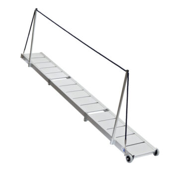 Swi-TEC loopplank met railing aluminium