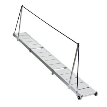 Swi-TEC loopplank met railing aluminium